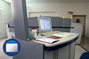 desktop publishing equipment - with Colorado icon