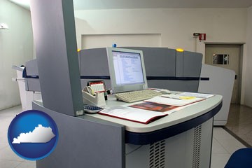 desktop publishing equipment - with Kentucky icon