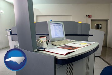 desktop publishing equipment - with North Carolina icon