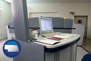 desktop publishing equipment - with Nebraska icon