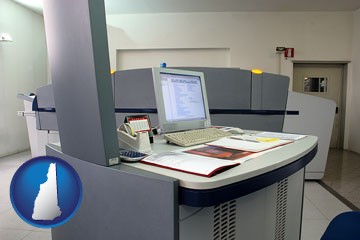 desktop publishing equipment - with New Hampshire icon