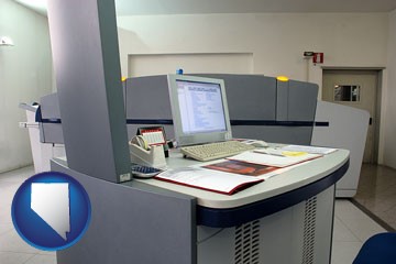 desktop publishing equipment - with Nevada icon
