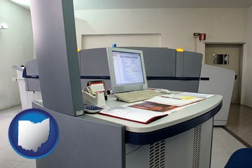 desktop publishing equipment - with Ohio icon