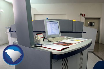 desktop publishing equipment - with South Carolina icon